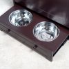 Pet snack storage cabinet-with food bowl