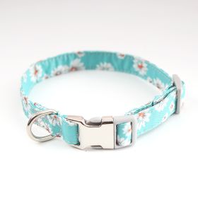 Fashion Cute Simple Pet Dog Collar (Option: Green-M)