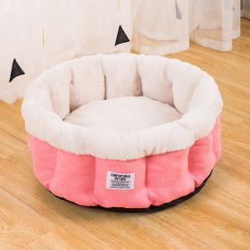 Cat Nest Four Seasons Universal Removable And Washable Kennel (Option: Pink-S)