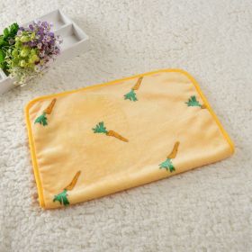 Dog Kennel Coral Fleece Blanket (Option: Carrot-40x 60cm)