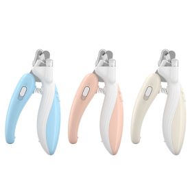 Ai Wo Pet Nail Clipper, Dog Nail Knife, Cat Nail Pliers, LED Electric Nail Grinder, and Pet Products Are Popular (colour: Little Whale, Specifications: Light coffee)