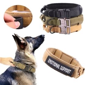 Pet Collar For Dog & Cat; Adjustable Nylon Outdoor Dog Collars For Medium Large Dogs; Dog Collar (Color: Black, size: M)