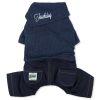 Touchdog Vogue Neck-Wrap Sweater and Denim Pant Outfit