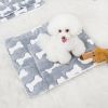 1pc Pet Bed Mat; Thickened Cat And Dog Sleeping Pad; Warm Double-sided Blanket Kennel