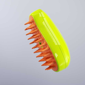 3 In1 Cat Steamy Brush Dogs And Cats Pet Electric Spray Massage Comb Brush For Massage Pet Grooming Cat Hair Brush For Removing (Option: GREEN-USB)