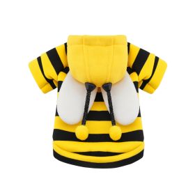 Frog Dog Small Medium Sweater Fleece Clothes Pet Products (Option: Wings Bee-XXL)