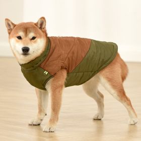 Vest Medium Sized Large Dog Cotton Suit (Option: Khaki-3XL)