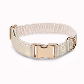 Pet Collar Metal Buckle High Quality All-match (Option: Rose Golden Necklace-M)